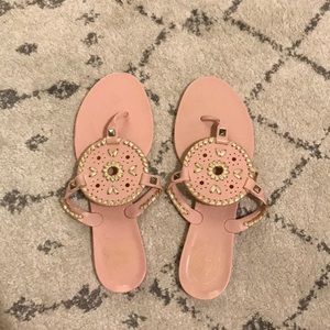 Jack Rogers pink Georgica jelly sandal size 9